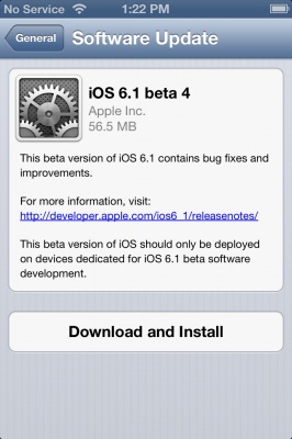 IOS 6.1 beta 4再次更新-史蒂芬周的博客