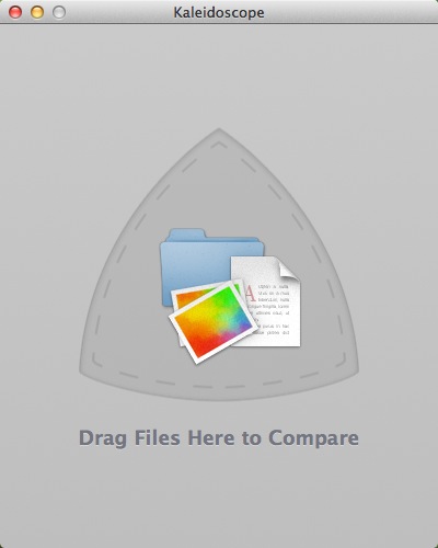 Kaleidoscope拖入文件对比