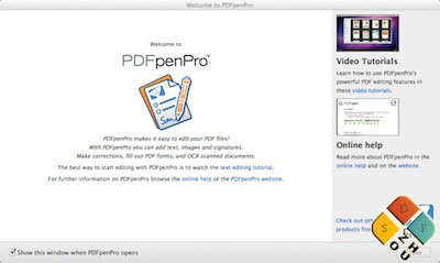 pdfpenpro欢迎界面