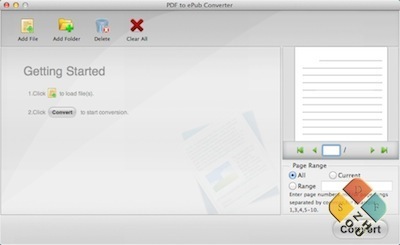 PDF to ePUB界面