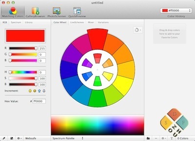 ColorSchemer Studio主界面