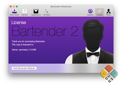 Bartender 2.0.4界面