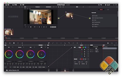 Davinci Resolve 12.5b1 界面