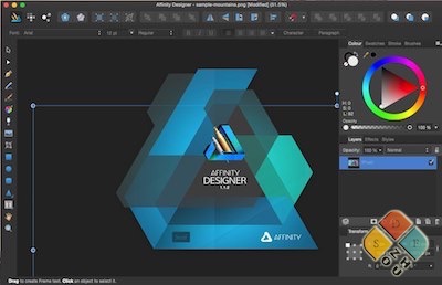 affinity designer 主界面