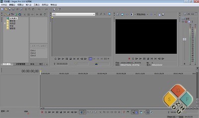 sony vegas 主界面