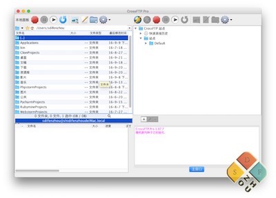 CrossFTP Pro 主界面