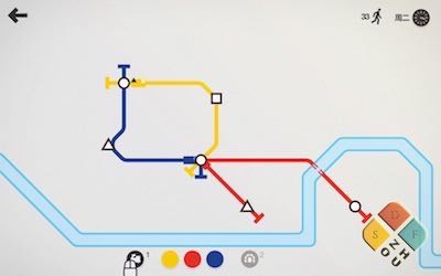 MiniMetro 游戏界面