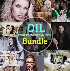 PS动作插件：Oil Paint Photoshop Action Bundle-史蒂芬周的博客