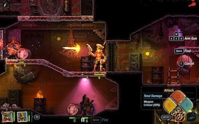 SteamWorld Heist 游戏界面